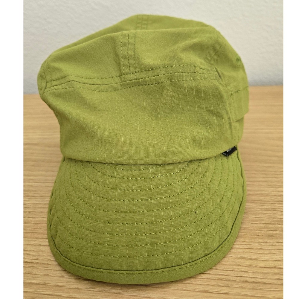 REI Co-op Women Cadet Hat Olive Green Ripstop Nylon Adjustable Bungee Cap OS